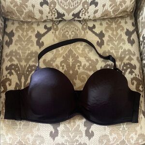Cacique black strapless or halter bra 46C